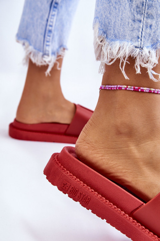 Čības Big Star LL274430 sarkanas krāsas