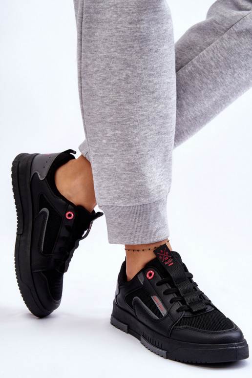 Sneakers modeļa apavi Cross Jeans LL2R4012C melnas krāsas Sneakers modeļa apavi Cross Jeans LL2R4012C melnas krāsas