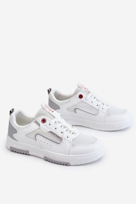 Sneakers modeļa apavi Cross Jeans LL2R4011C baltas krāsas Sneakers modeļa apavi Cross Jeans LL2R4011C baltas krāsas