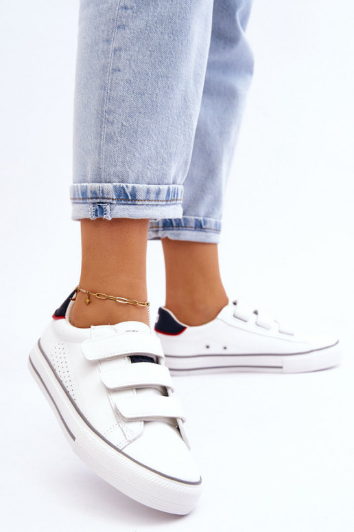 Sporta apavi ar lipīgām aizdarēm Big Star LL274A207 baltas krāsas