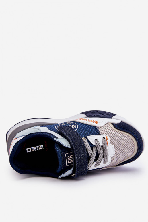 Bērnu kedu modeļu apavi Memory Foam System Big Star LL374225 tumši zilas krāsas