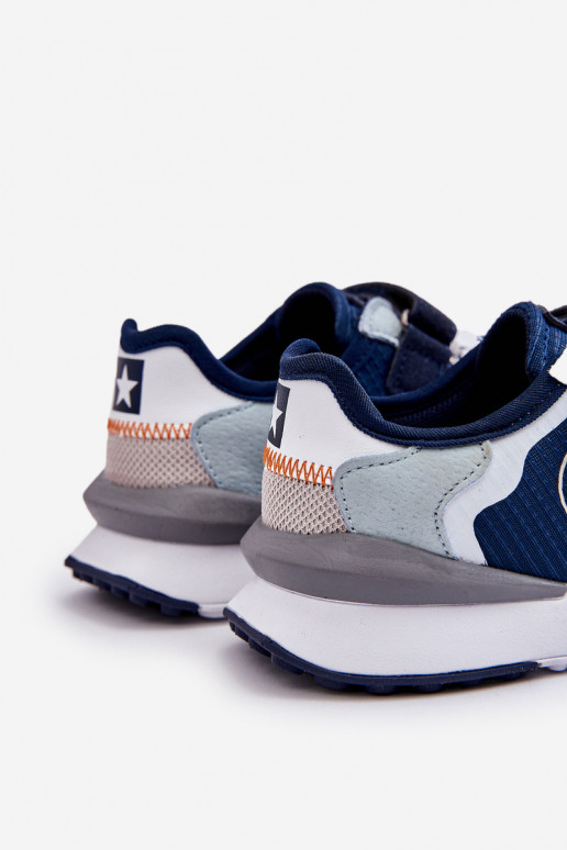 Bērnu kedu modeļu apavi Memory Foam System Big Star LL374225 tumši zilas krāsas