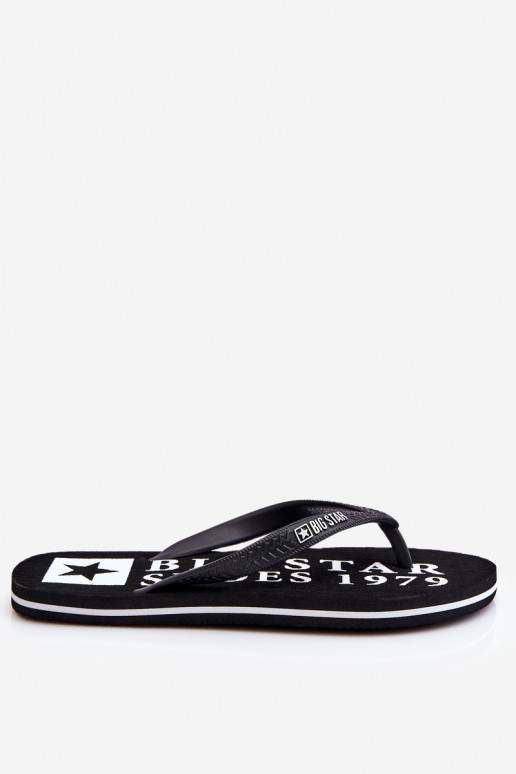 Vieglas čības modernas iešļūcenes Big Star LL174444 melnas krāsas
