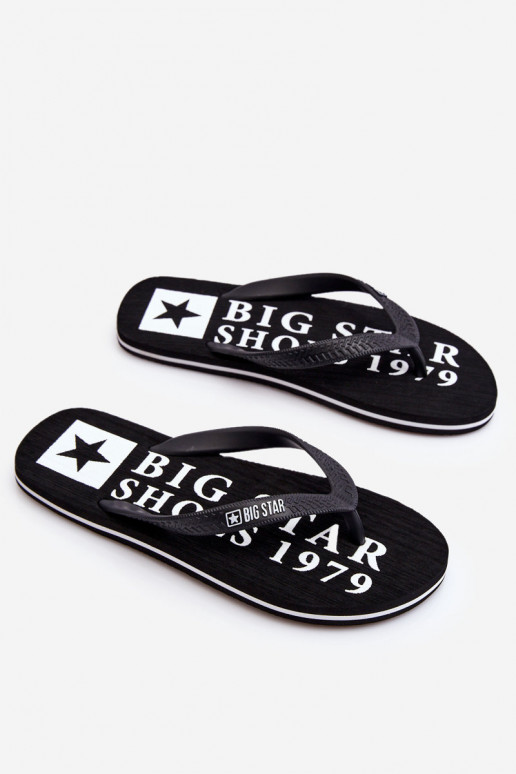 Vieglas čības modernas iešļūcenes Big Star LL174444 melnas krāsas