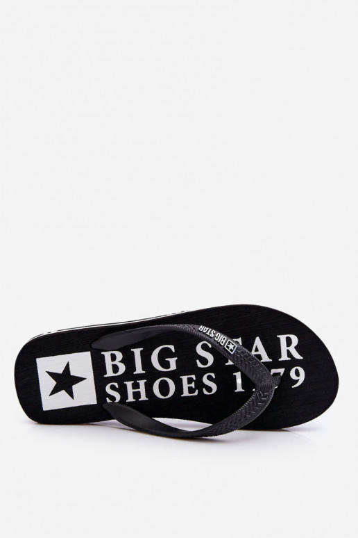 Vieglas čības modernas iešļūcenes Big Star LL174444 melnas krāsas