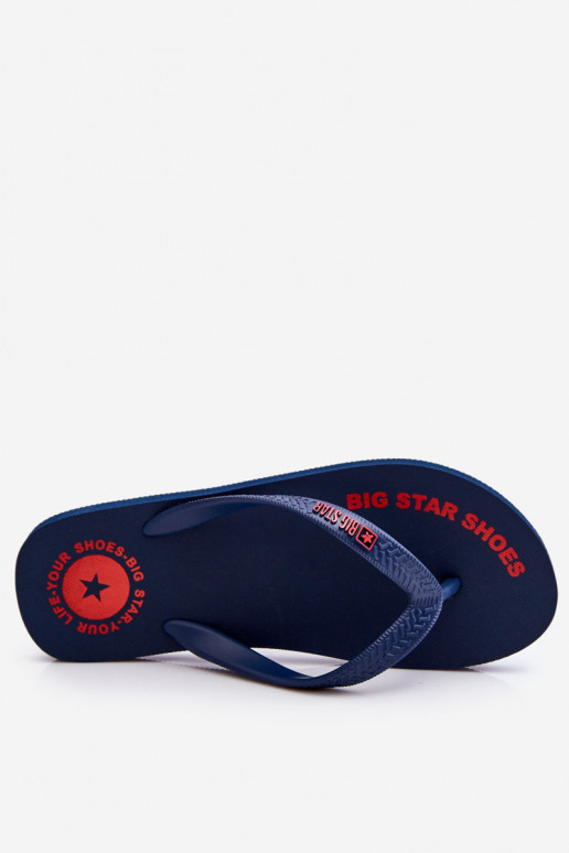 Čības modernas iešļūcenes Big Star LL174424 tumši zilas krāsas Čības modernas iešļūcenes Big Star LL174424 tumši zilas krāsas