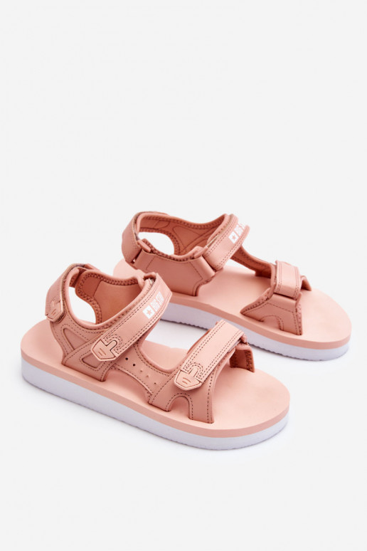 Sportiska stila sandales ar platformu Big Star LL274788 Rozā krāsas Sportiska stila sandales ar platformu Big Star LL274788 Rozā krāsas