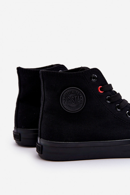 Klasiska modeļa tõmblukuga Big Star T274033 melnas krāsas