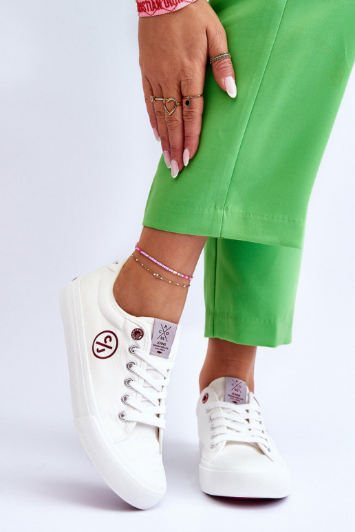 Auduma Sporta apavi Cross Jeans LL2R4043 baltas krāsas