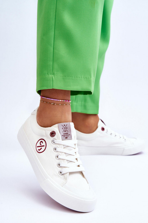 Auduma Sporta apavi Cross Jeans LL2R4043 baltas krāsas