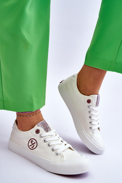 Auduma Sporta apavi Cross Jeans LL2R4043 baltas krāsas