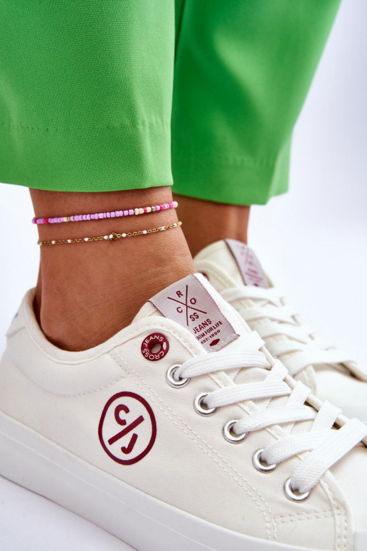 Auduma Sporta apavi Cross Jeans LL2R4043 baltas krāsas