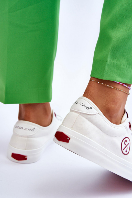 Auduma Sporta apavi Cross Jeans LL2R4043 baltas krāsas