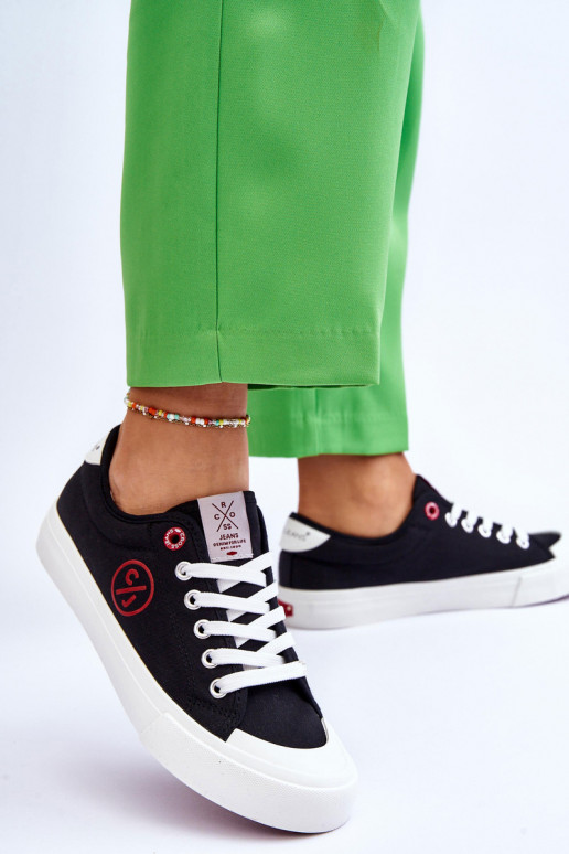 Auduma Sporta apavi Cross Jeans LL2R4044 melnas krāsas