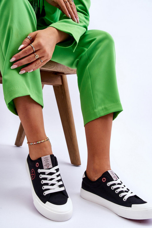 Auduma Sporta apavi Cross Jeans LL2R4044 melnas krāsas