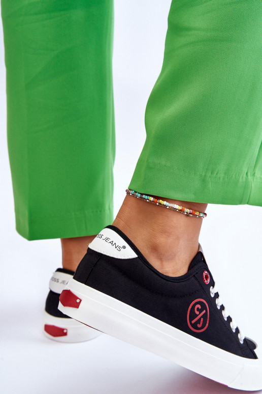 Auduma Sporta apavi Cross Jeans LL2R4044 melnas krāsas