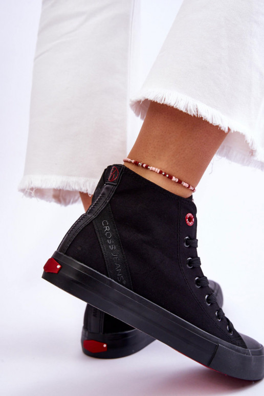 Klasiska modeļa tõmblukuga Cross Jeans LL2R4088C melnas krāsas