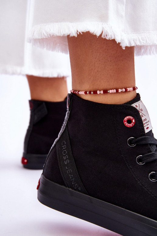 Klasiska modeļa tõmblukuga Cross Jeans LL2R4088C melnas krāsas