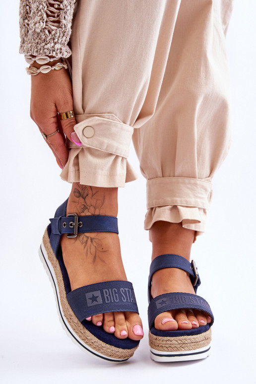 Ērtas basenes ar platformu Big Star LL274869 tumši zilas krāsas