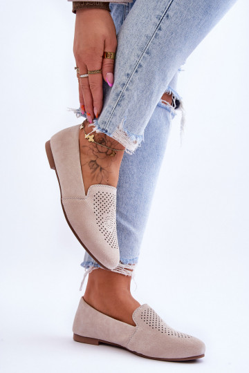 zamšādas Mokasīni smilšu krāsas Giovana 2