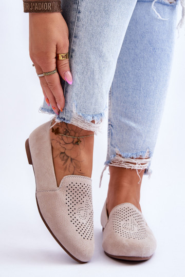 zamšādas Mokasīni smilšu krāsas Giovana