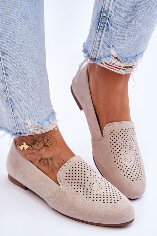 zamšādas Mokasīni smilšu krāsas Giovana