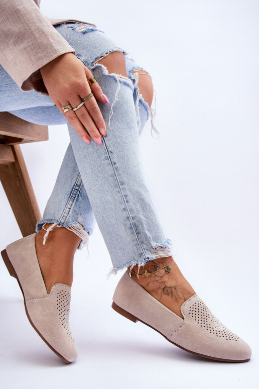 zamšādas Mokasīni smilšu krāsas Giovana