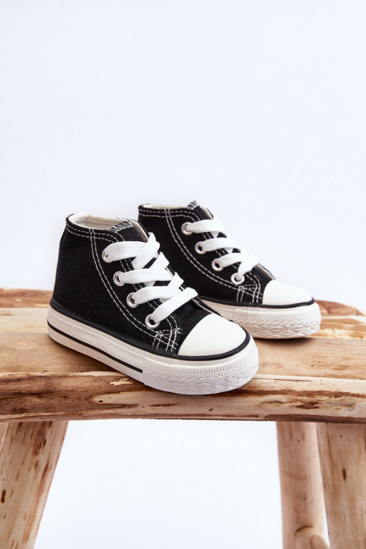 Bērnu apavi ar oļiem melnas krāsas Filemon