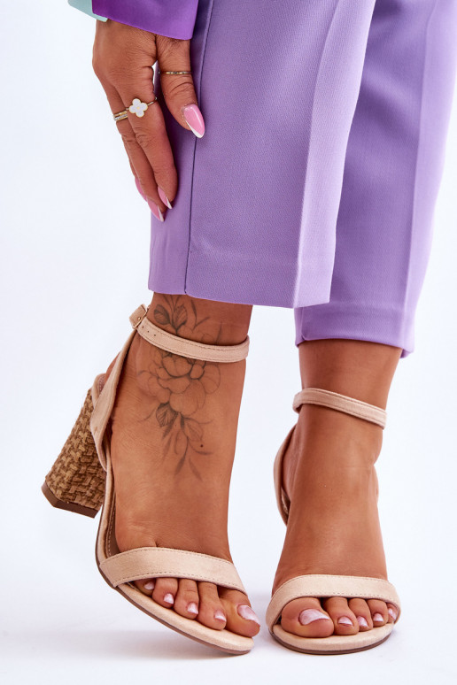 Zamšādas basenes smilšu krāsas Selila