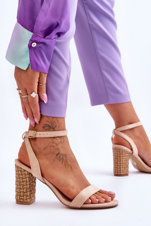 Zamšādas basenes smilšu krāsas Selila