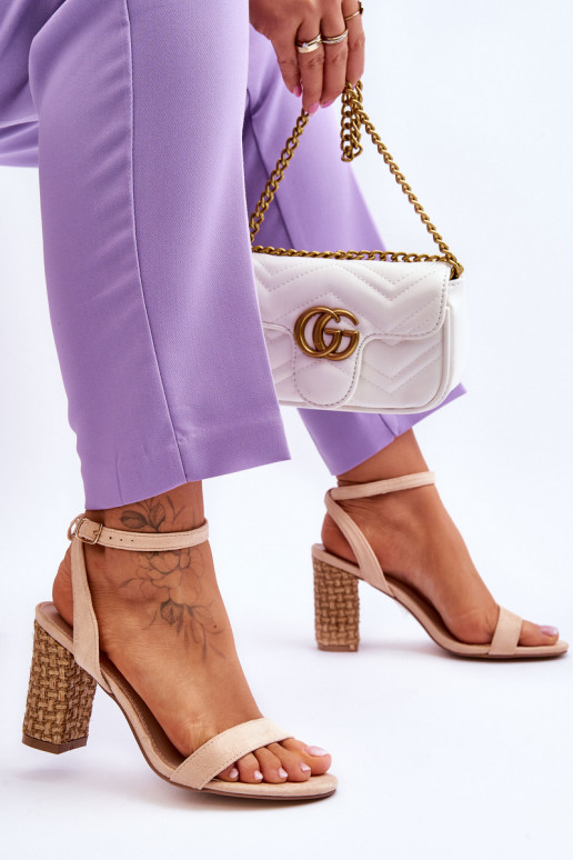 Zamšādas basenes smilšu krāsas Selila