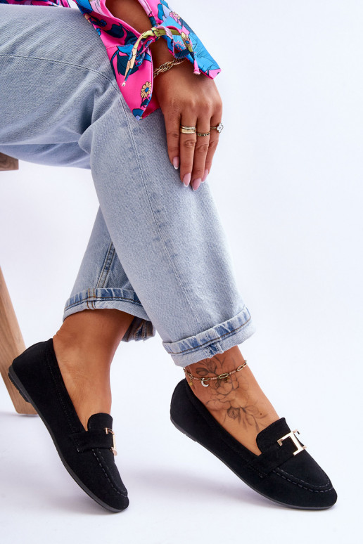 Klasiski uzvelkami mokasīni melnas krāsas Carly Klasiski uzvelkami mokasīni melnas krāsas Carly