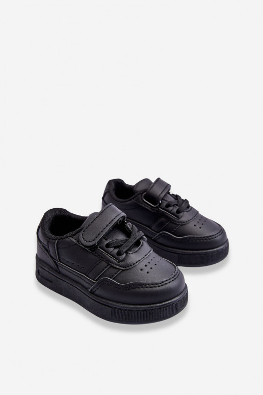 Bērnu klasiskā modeļa sporta apavi melnas krāsas Marlin