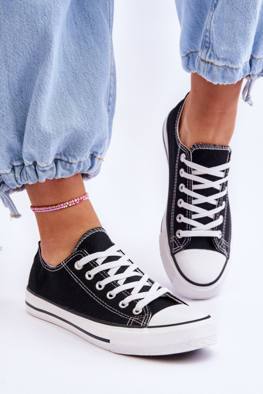 Sieviešu klasiskā stila sporta apavi Melns Vegas