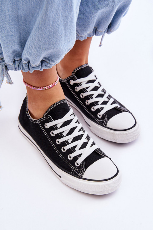 Sieviešu klasiskā stila sporta apavi Melns Vegas