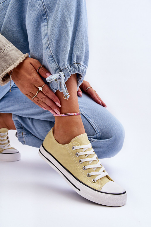 Sieviešu klasiskā stila sporta apavi Dzelteni Vegas