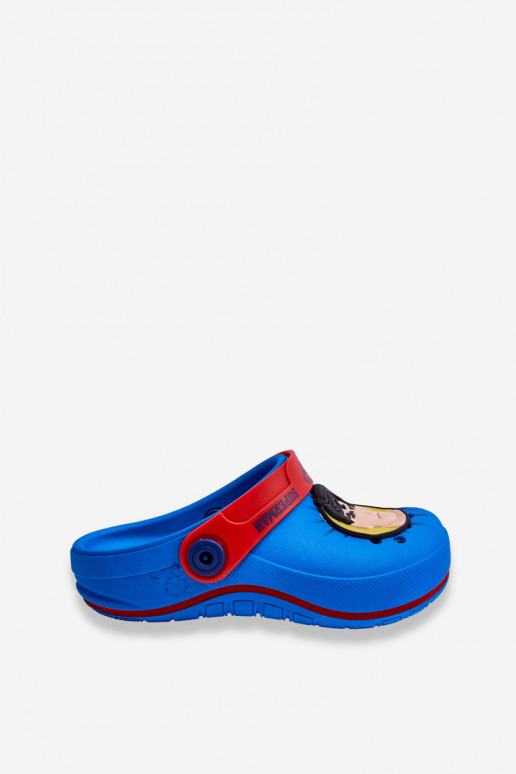Bērnu crocs stila čības Superman Grendene Kids JJ385004 Zilas krāsas Bērnu crocs stila čības Superman Grendene Kids JJ385004 Zilas krāsas