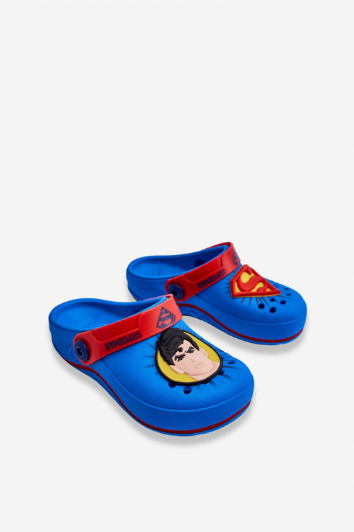 Bērnu crocs stila čības Superman Grendene Kids JJ385004 Zilas krāsas Bērnu crocs stila čības Superman Grendene Kids JJ385004 Zilas krāsas