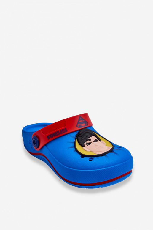 Bērnu crocs stila čības Superman Grendene Kids JJ385004 Zilas krāsas Bērnu crocs stila čības Superman Grendene Kids JJ385004 Zilas krāsas