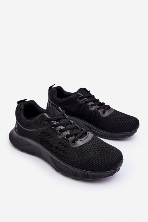 Klasiska modeļa Sportiska stila apavi šņorējami melnas krāsas Jasper