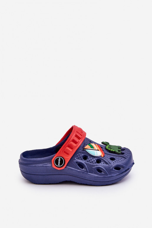 Bērnu apavi Vieglas čības uz pirksta Čības tumši zilas krāsas Sweets Bērnu apavi Vieglas čības uz pirksta Čības tumši zilas krāsas Sweets