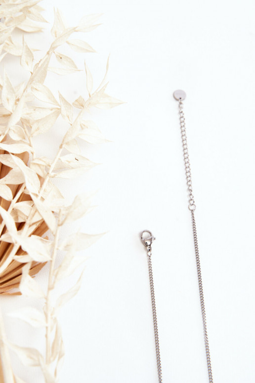 Kaklarota no nerūsējošā tērauda Sudraba krāsas Kaklarota no nerūsējošā tērauda Sudraba krāsas