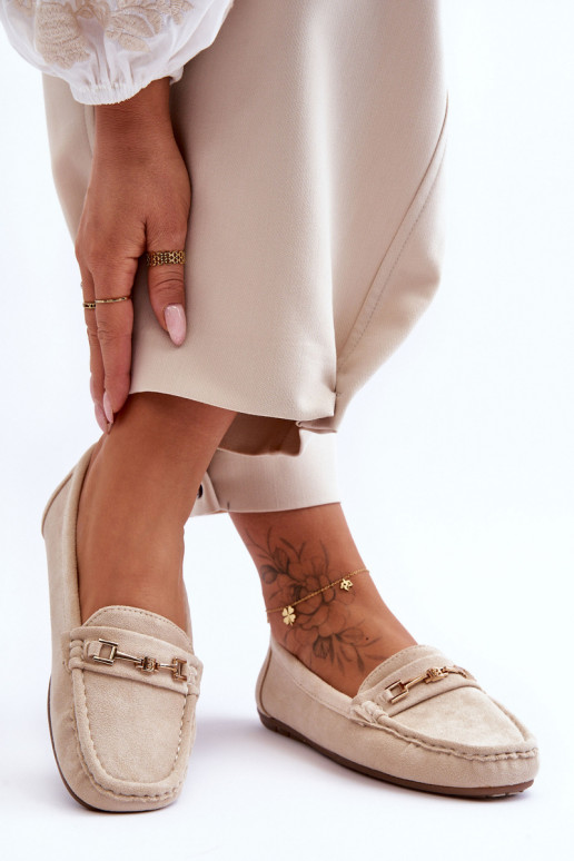 Klasiski zamšādas mokasīni smilšu krāsas Corinell