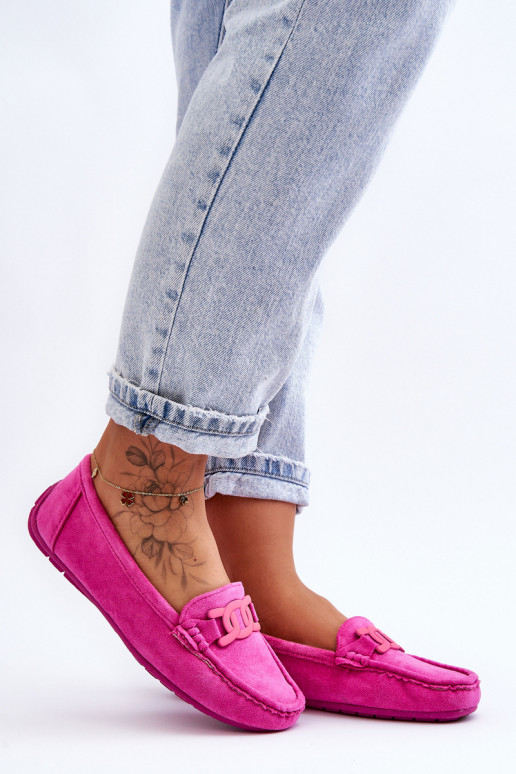 Stilīgasrnas Zamšādas mokasīni Rozā krāsas Rabell