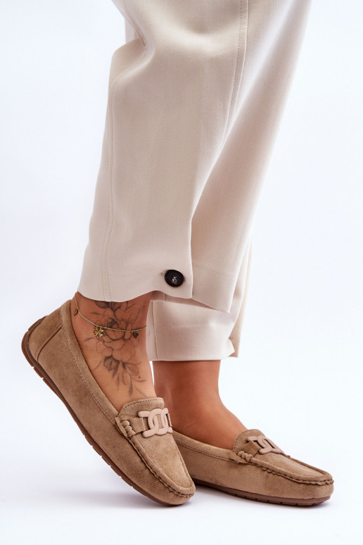 Stilīgasrnas Zamšādas mokasīni brūnas krāsas Rabell