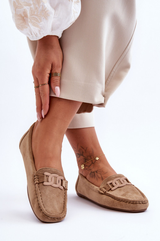 Stilīgasrnas Zamšādas mokasīni brūnas krāsas Rabell