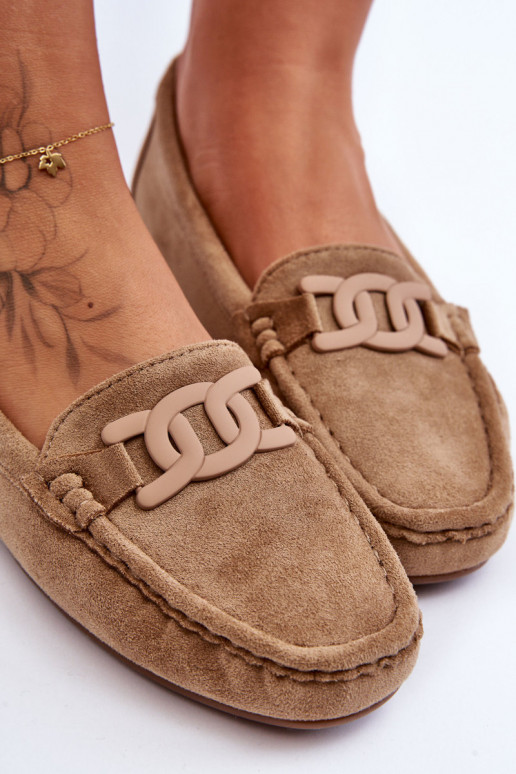 Stilīgasrnas Zamšādas mokasīni brūnas krāsas Rabell