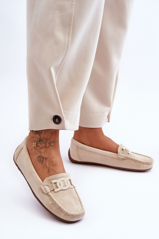Stilīgasrnas Zamšādas mokasīni smilšu krāsas Rabell