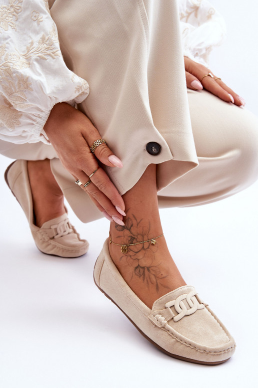 Stilīgasrnas Zamšādas mokasīni smilšu krāsas Rabell