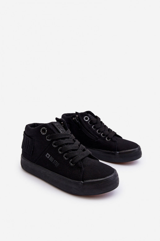 Bērnu apavi Klasiska modeļa tõmblukuga Big Star LL374001 melnas krāsas